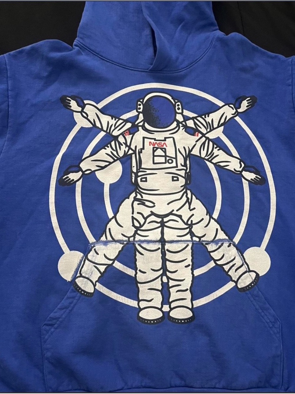 Kid Cudi Blue NASA Astronaut Graphic Hoodie - 2022 Moon Man’s Landing Festival